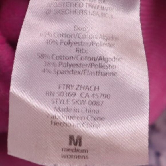 HOT PINK LOGO FLEECE M Sketchers Hoodie Casual Bright Spring Summer School Y2K - Picture 7 of 10